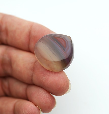 queensland agate cabochon grey gray and red